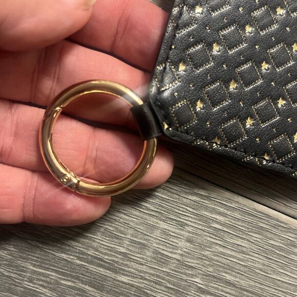 Yves Saint Laurent Beaute YSL Holiday Keyring Mirror Limited Edition GWP Black G - Picture 4 of 5